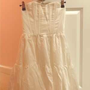 Showpo Strapless Mini Dress White